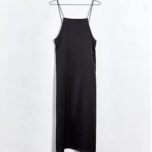 The Frankie Shop 'kita' Satin Slip Dress, Black, Small
